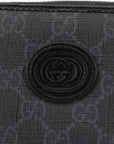 Gucci Grey GG Interlocking Zip Around Walletb 