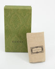 Gucci Grey GG Interlocking Zip Around Walletb 