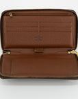 Louis Vuitton Brown Monogram Zippy Organizer Wallet 