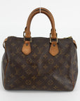 Louis Vuitton Monogram Speedy 25 Brown Canvas Handbag 