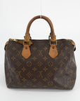 Louis Vuitton Monogram Speedy 25 Brown Canvas Handbag 