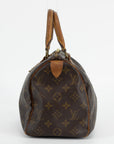 Louis Vuitton Monogram Speedy 25 Brown Canvas Handbag 