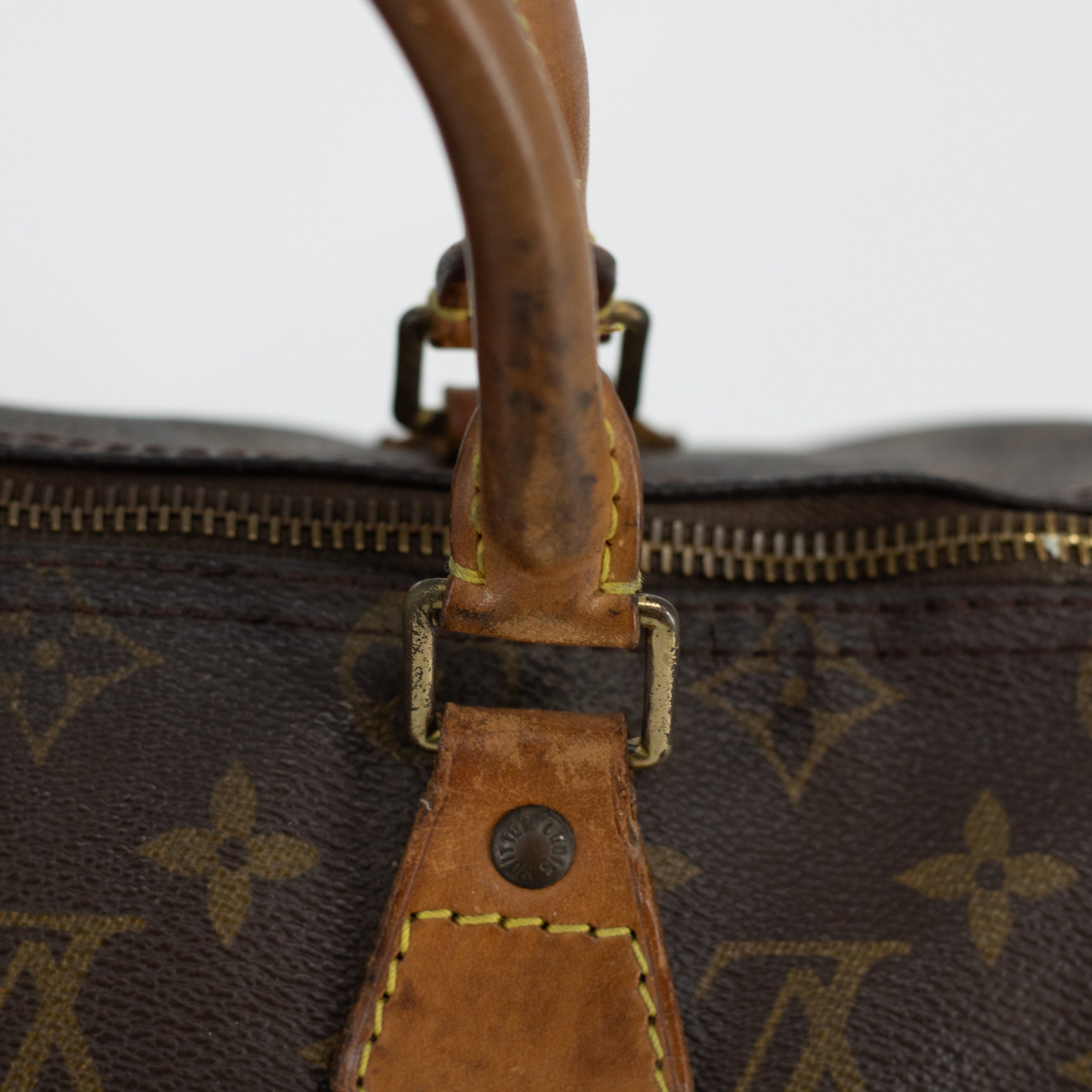 Louis Vuitton Monogram Speedy 25 Brown Canvas Handbag 