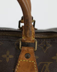 Louis Vuitton Monogram Speedy 25 Brown Canvas Handbag 