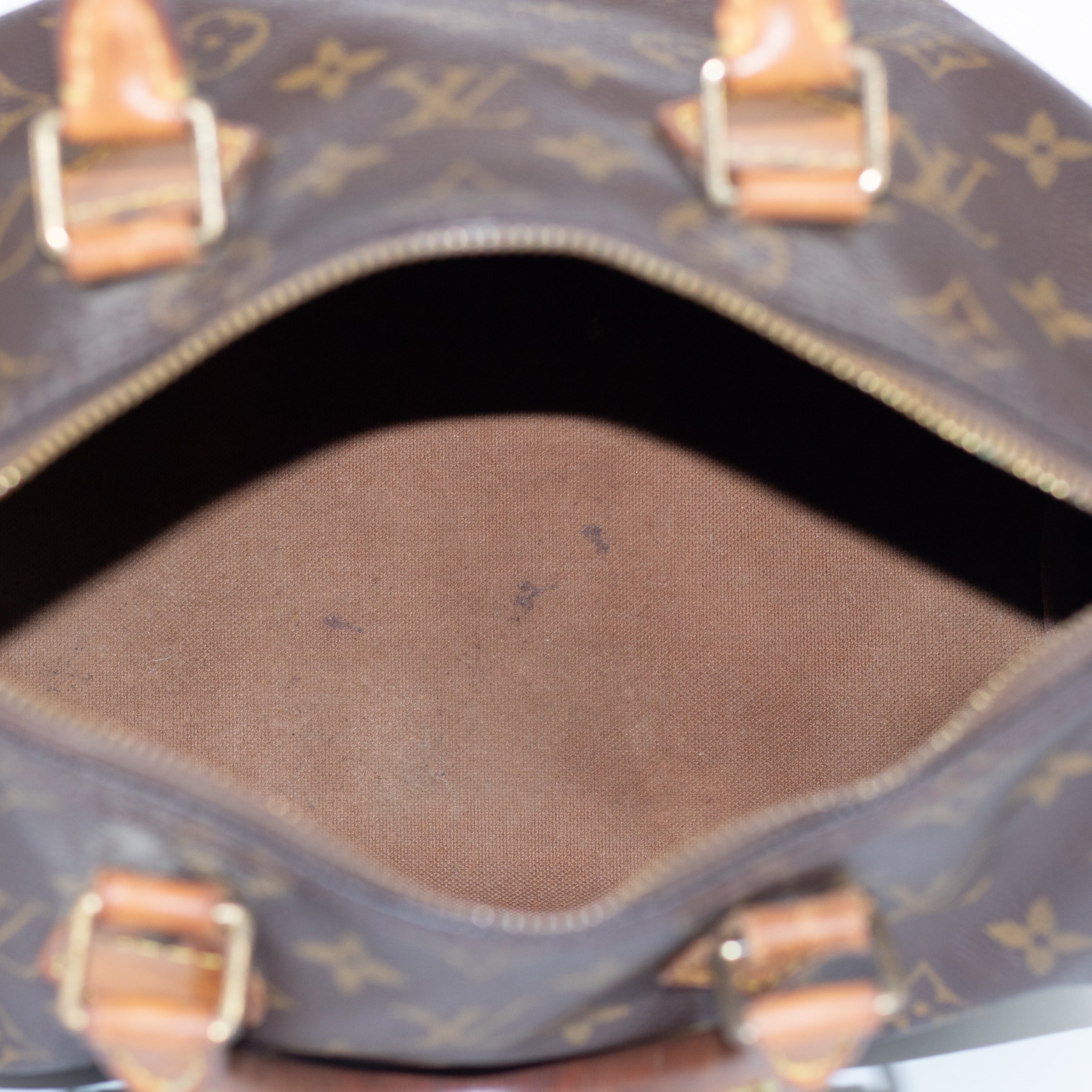 Louis Vuitton Monogram Speedy 25 Brown Canvas Handbag 