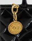 Chanel Classic Style Reprint Tote Hand Bag Patent Enamel Tote Bag 