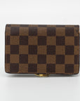 Louis Vuitton Damier Ebene Kisslock Wallet 