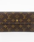 Louis Vuitton Monogram Canvas International Long Wallet Brown  