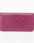 Gucci Guccissima Interlocking G Round Zip Wallet 