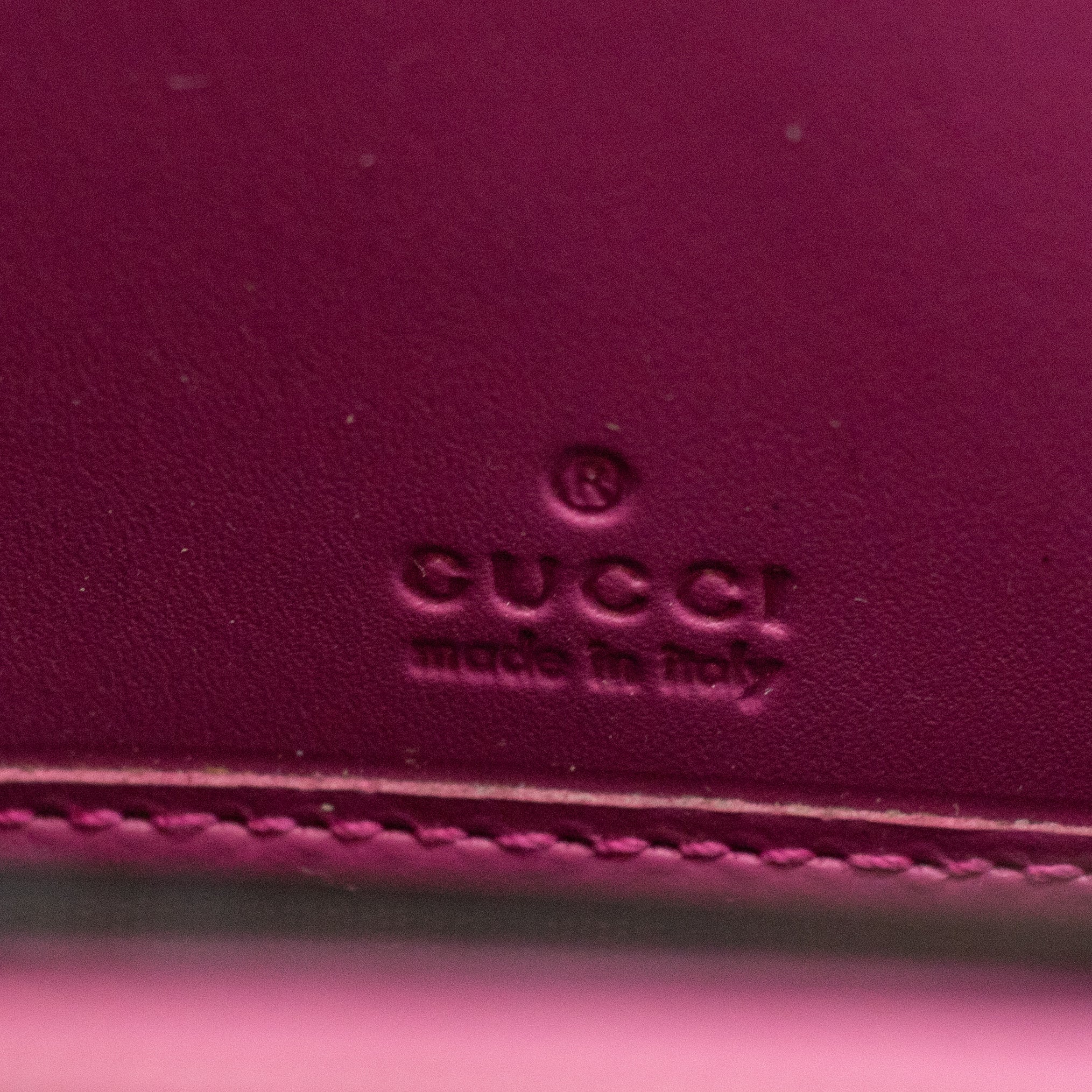 Gucci Guccissima Interlocking G Round Zip Wallet 