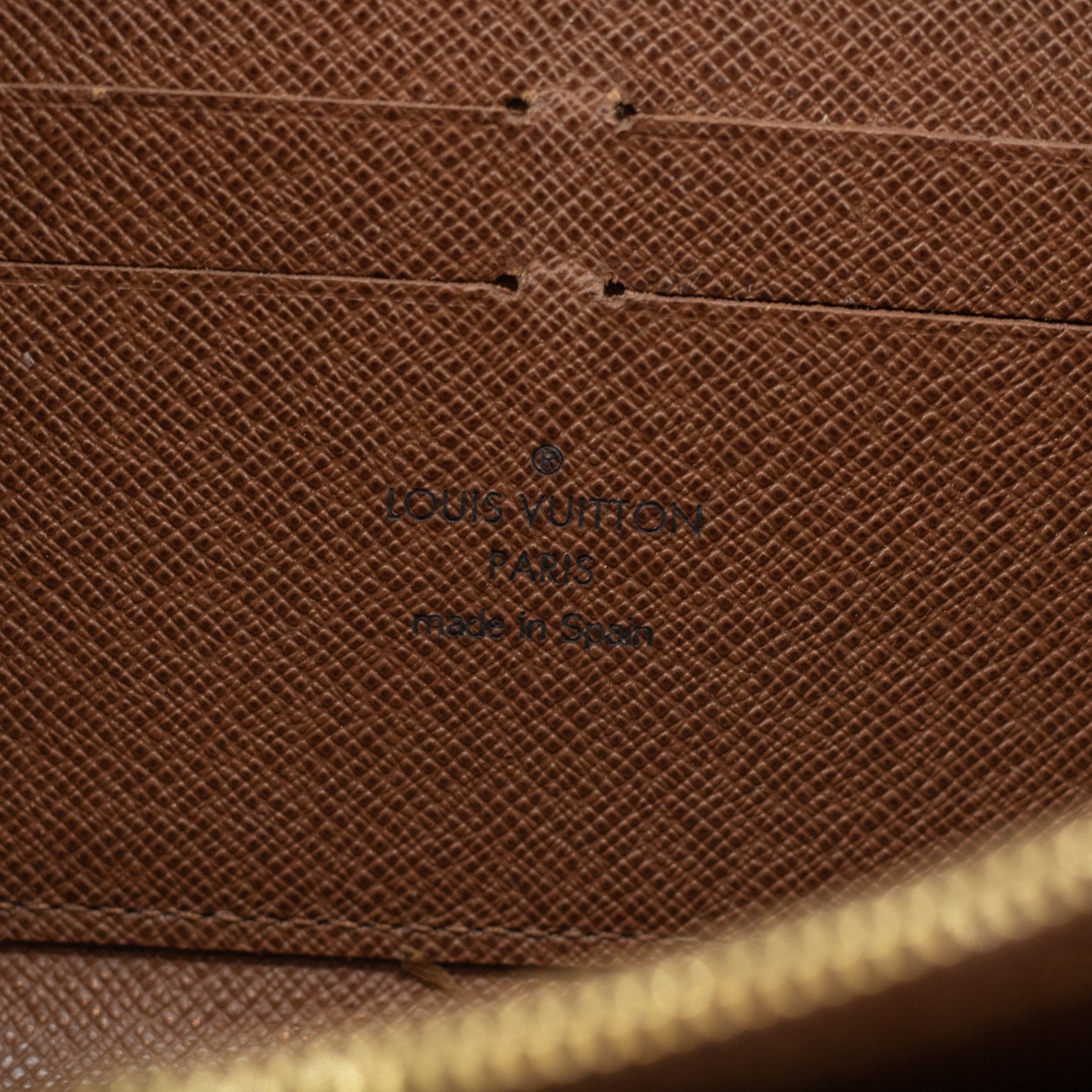 Louis Vuitton Monogram Canvas Zippy Wallet Brown 