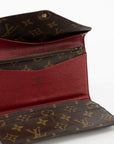 Louis Vuitton Monogram Josephine Wallet Canvas Long Wallet 