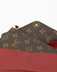 Louis Vuitton Monogram Josephine Wallet Canvas Long Wallet 