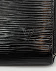 Louis Vuitton Black Epi Zippy Organizer Wallet 