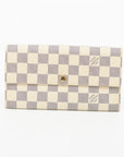 Louis Vuitton Damier Azur Porte Tresor Sarah Long Wallet 