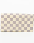 Louis Vuitton Damier Azur Porte Tresor Sarah Long Wallet 