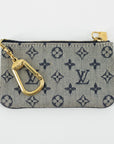 Louis Vuitton Grey / Navy Monogram Key Cles 