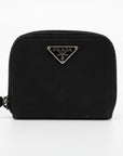 Prada Black Tessuto Nylon Coin Case 