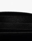 Prada Black Tessuto Nylon Coin Case 