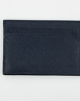 Prada Navy Saffiano Leather Card Case 