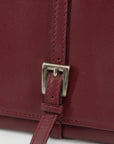 Prada Maroon Bordeaux Leather Long Wallet 