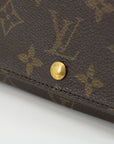 Louis Vuitton Monogram Canvas Portemonnay Wallet  