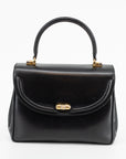 Gucci Black Leather Turnlock Shoulder Bag 