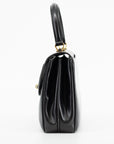 Gucci Black Leather Turnlock Shoulder Bag 