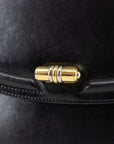 Gucci Black Leather Turnlock Shoulder Bag 