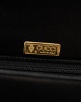 Gucci Black Leather Turnlock Shoulder Bag 