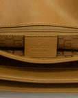 Gucci Suede x Leather Camel Shoulder Bag 