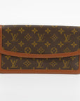 Louis Vuitton Monogram Canvas Brown Dame Clutch 