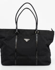 Prada Nylon Tessuto Black Tote Bag 