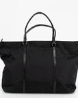 Prada Nylon Tessuto Black Tote Bag 