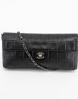 Chanel East West Chocolate Bar Black Shoulder Bag  