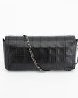 Chanel East West Chocolate Bar Black Shoulder Bag  