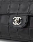 Chanel East West Chocolate Bar Black Shoulder Bag  