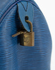 Louis Vuitton Blue Epi Speedy 25 Hand Bag  