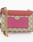 Gucci GG Supreme Canvas Multicolor Padlock Crossbody Bag 