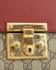 Gucci GG Supreme Canvas Multicolor Padlock Crossbody Bag 