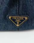 Prada Small Denim Canapa Tote Bag 