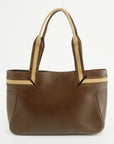 Gucci Brown Leather Tote Bag  