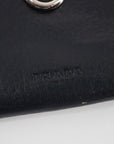 Prada Black Saffiano Leather Ribbon Long Wallet 