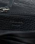 Prada Black Saffiano Leather Ribbon Long Wallet 