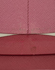 Prada Pink Saffiano Leather Long Wallet 