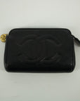 Chanel Coco Caviar Skin Black Mockup Pouch 