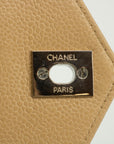 Chanel Caviar Skin One Shoulder Quilted Shoulder Bag Silver Fittings 