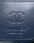 Chanel Grey Metallic Lambskin Quilted Small Coco Cocoon Reversible Tote Light Grey -