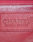 Chanel Caviar Skin Boston Pink Handbag Patent Handles 6 Series  