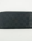 Louis Vuitton Black Damier Infini Vertical Zippy Wallet  